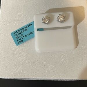 925 Sterling Silver Moissanite Earrings